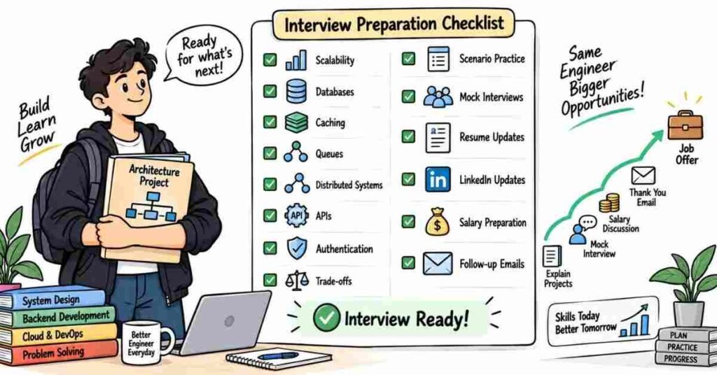 Final 30-day system design interview preparation checklist | flm | frontlines edutech