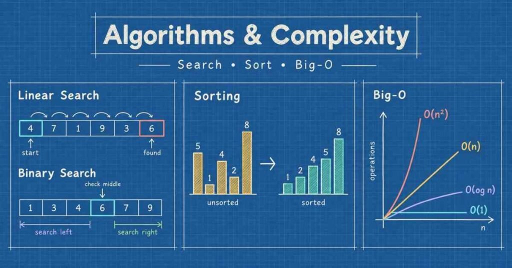 Python Developer with DSA algorithms visual covering searching, sorting and Big-O complexity. | FLM | FrontlinesEduTech |