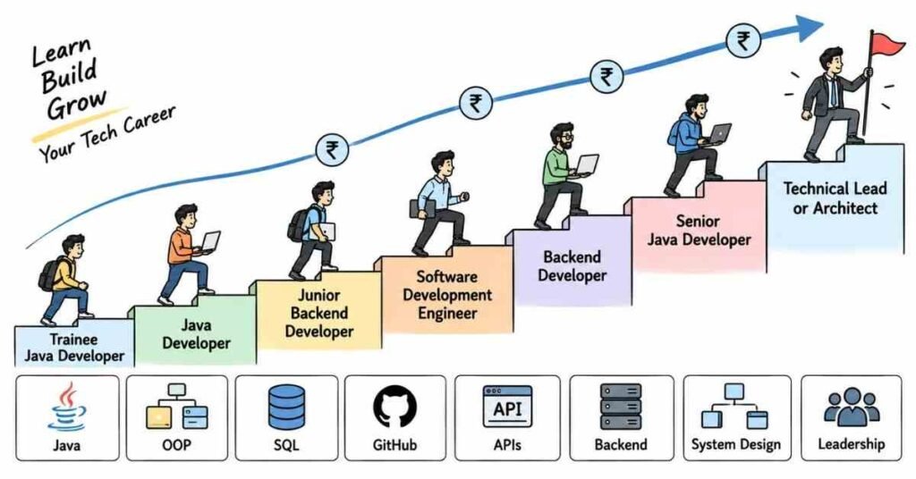Java DSA career paths and salary growth in India | flm | frontlines edutech