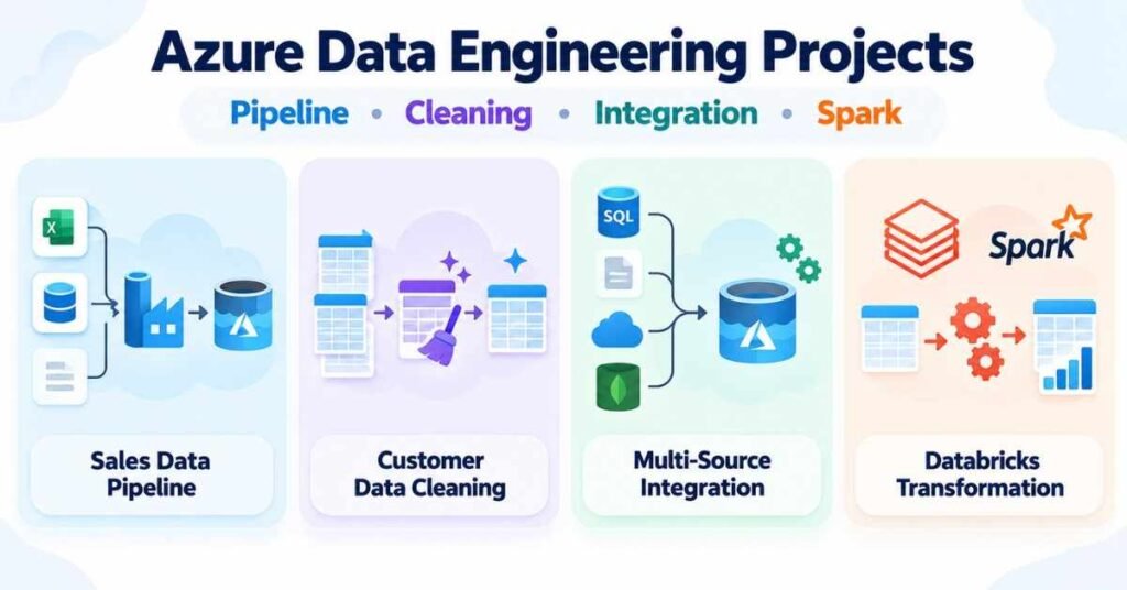 Cloud data engineering projects covering pipelines, data cleaning, integration and Databricks transformations. | FLM | FrontlinesEduTech |