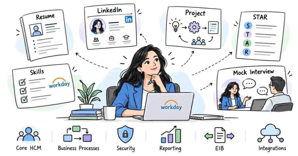 Workday HCM resume project and behavioral interview preparation