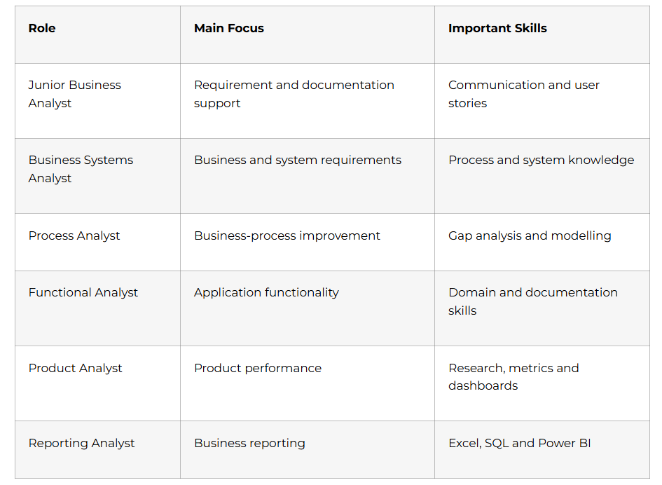 Business Analyst Career Paths