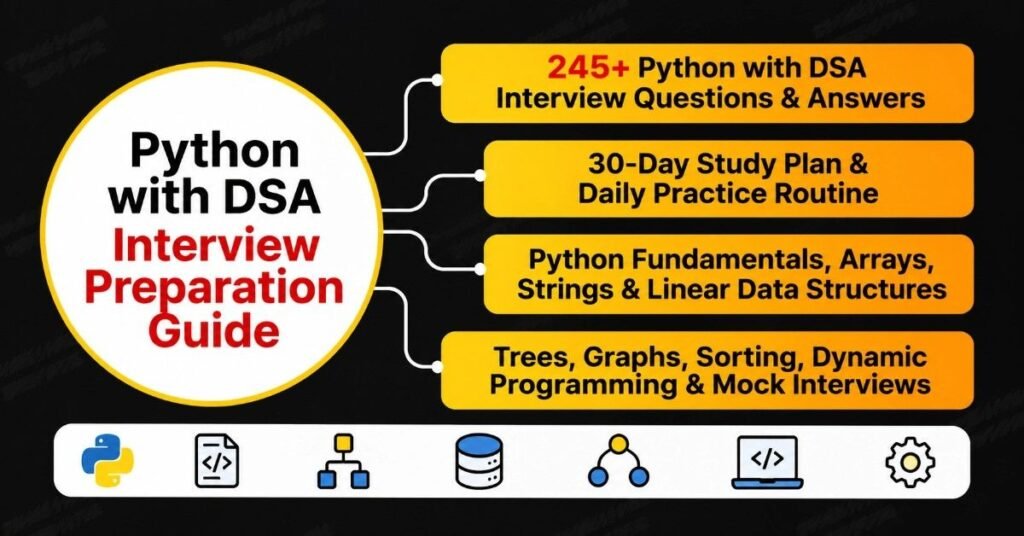 Python with DSA Interview Preparation Guide | flm | frontlines edutech